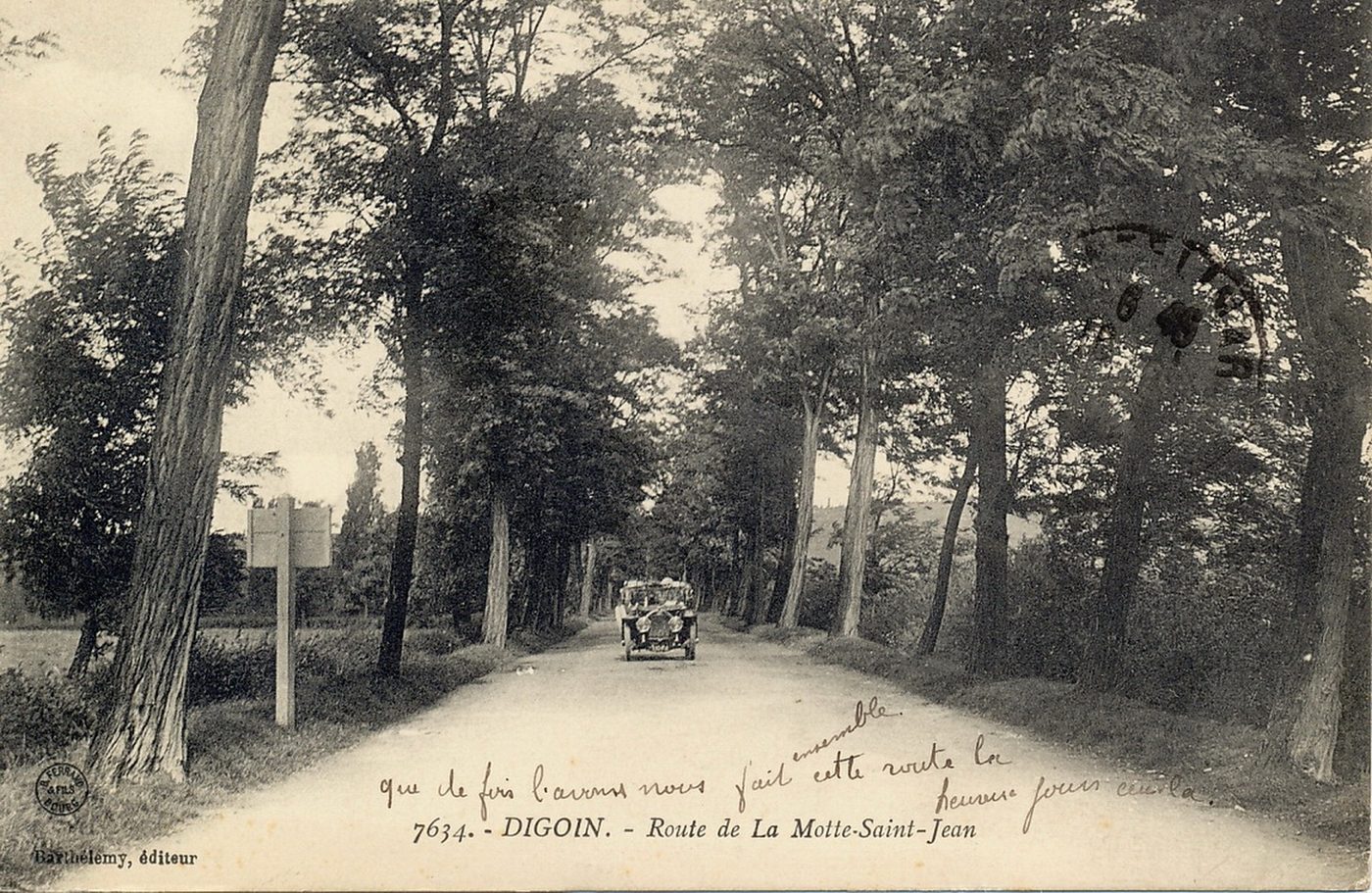 Digoin. Route de la Motte-Saint-Jean.