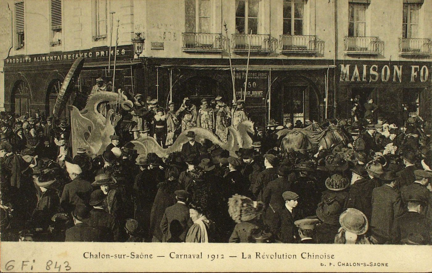 Chalon-sur-Saône. Carnaval 1912. La révolution chinoise.