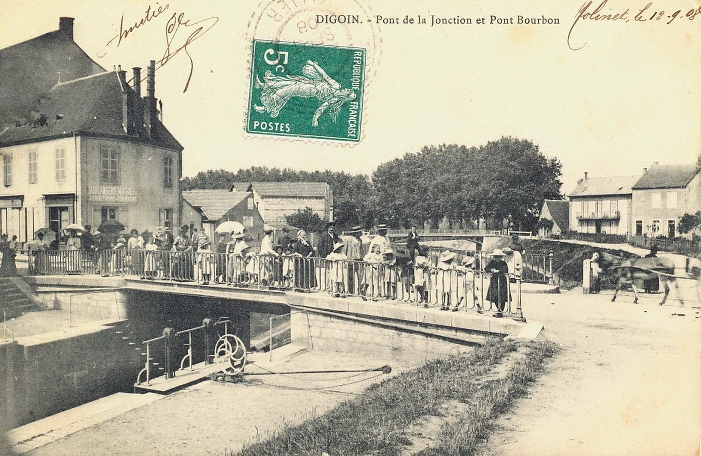Digoin. Pont de la Jonction et pont Bourbon.
