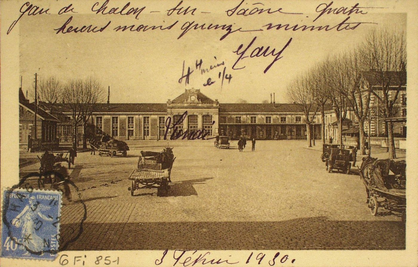 Chalon-sur-Saône. La gare.
