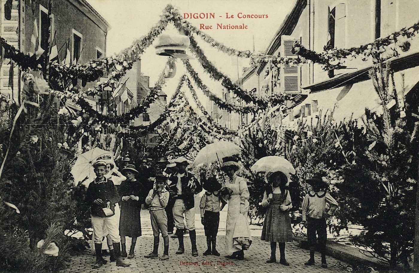 Digoin. Le concours. Rue nationale.