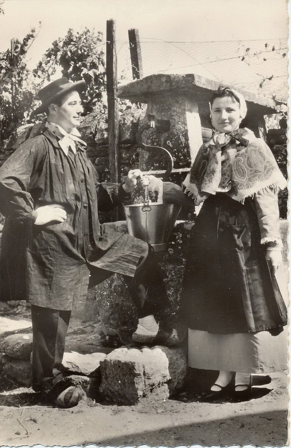 Charollais pittoresque. Jeune couple charollais.