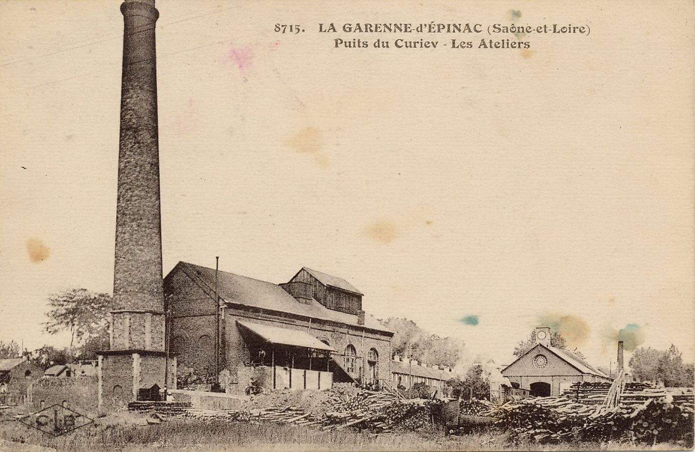 La Garenne d'Epinac. Puits du Curiev. Les ateliers.