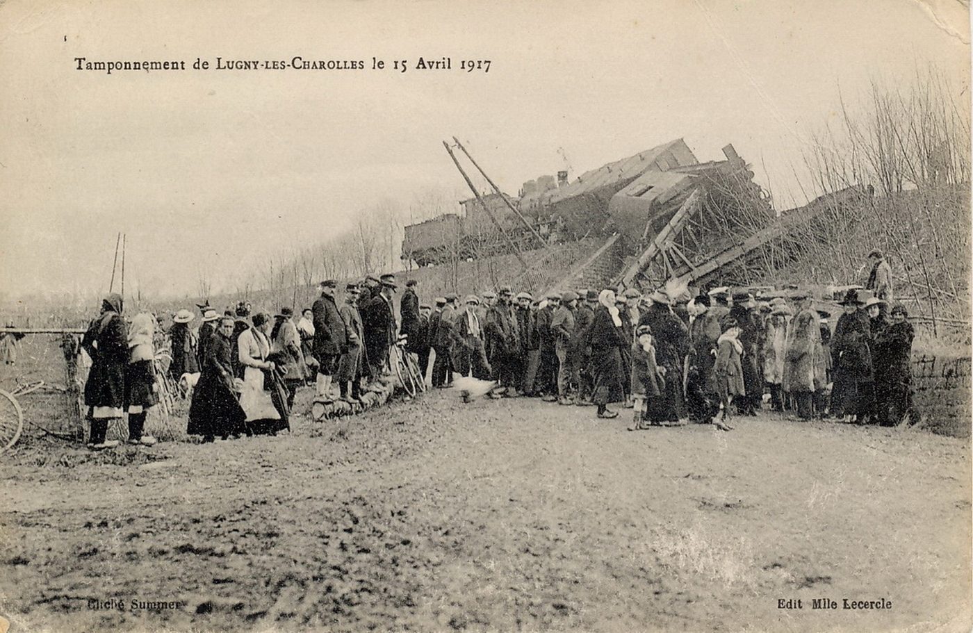 Tamponnement de Lugny-lès-Charolles le 15 avril 1917.