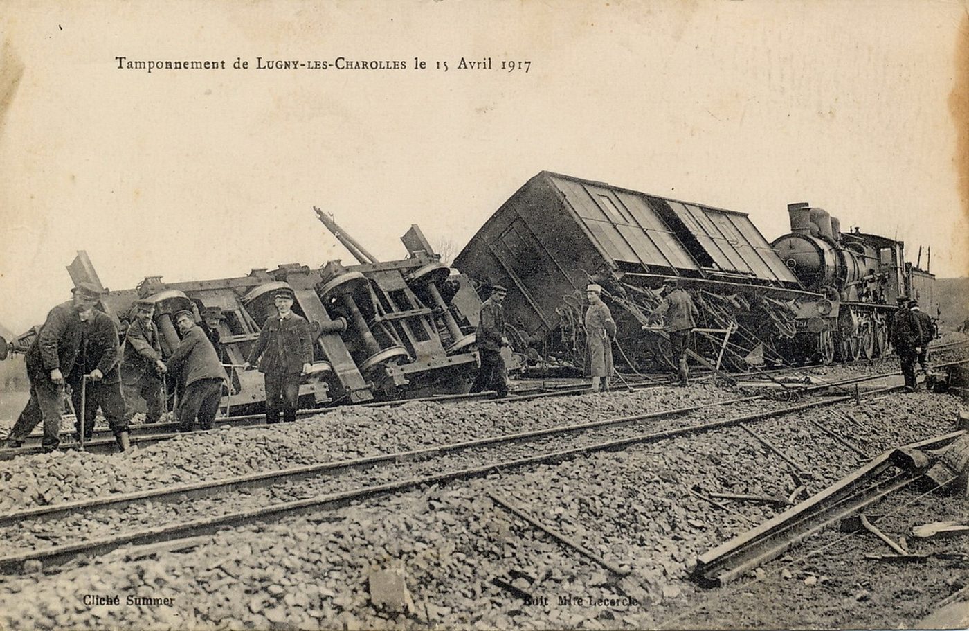 Tamponnement de Lugny-lès-Charolles le 15 avril 1917.