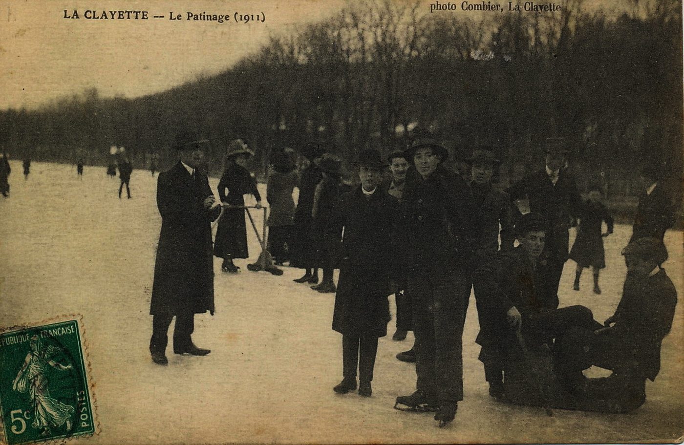La Clayette. Le patinage 1911.