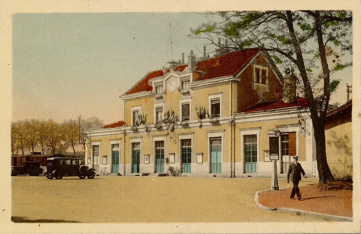 Chagny.- La gare.