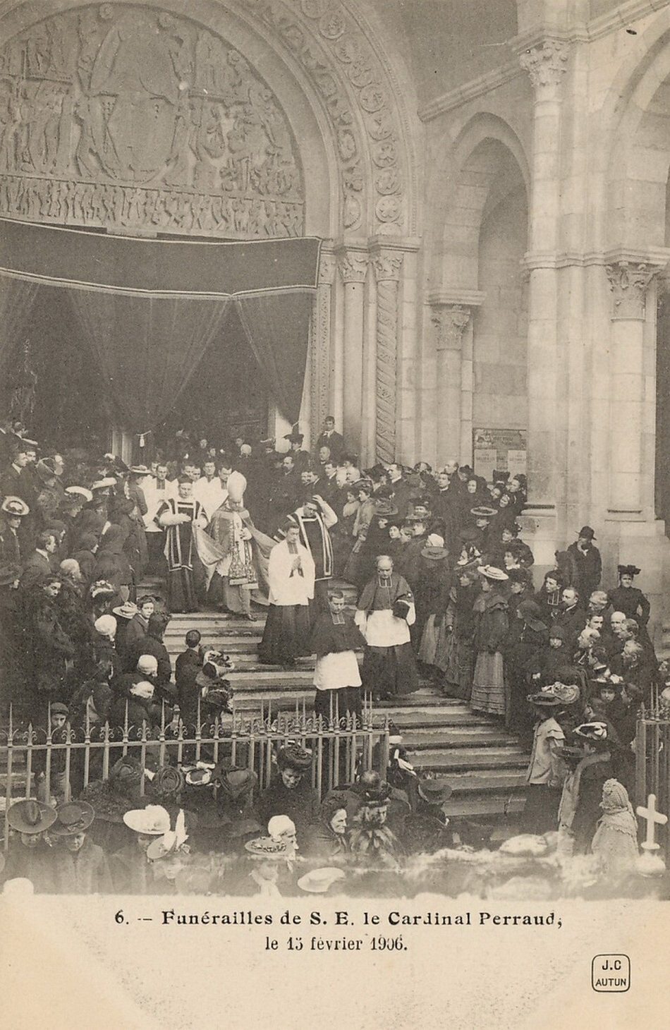 Funérailles de S.E. le cardinal Perraud le 15 février 1906.