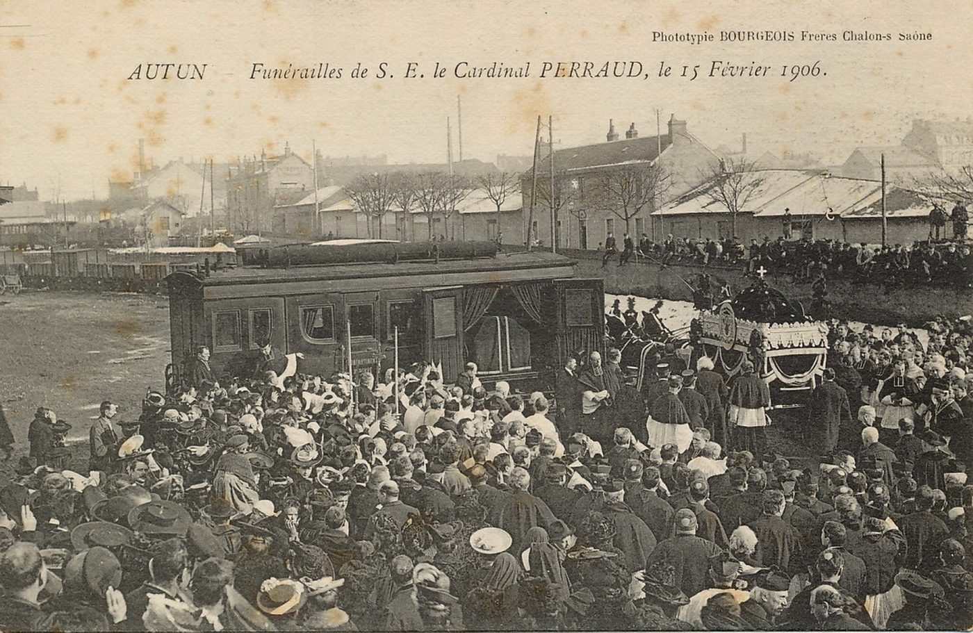 Funérailles de S.E. le cardinal Perraud le 15 février 1906.