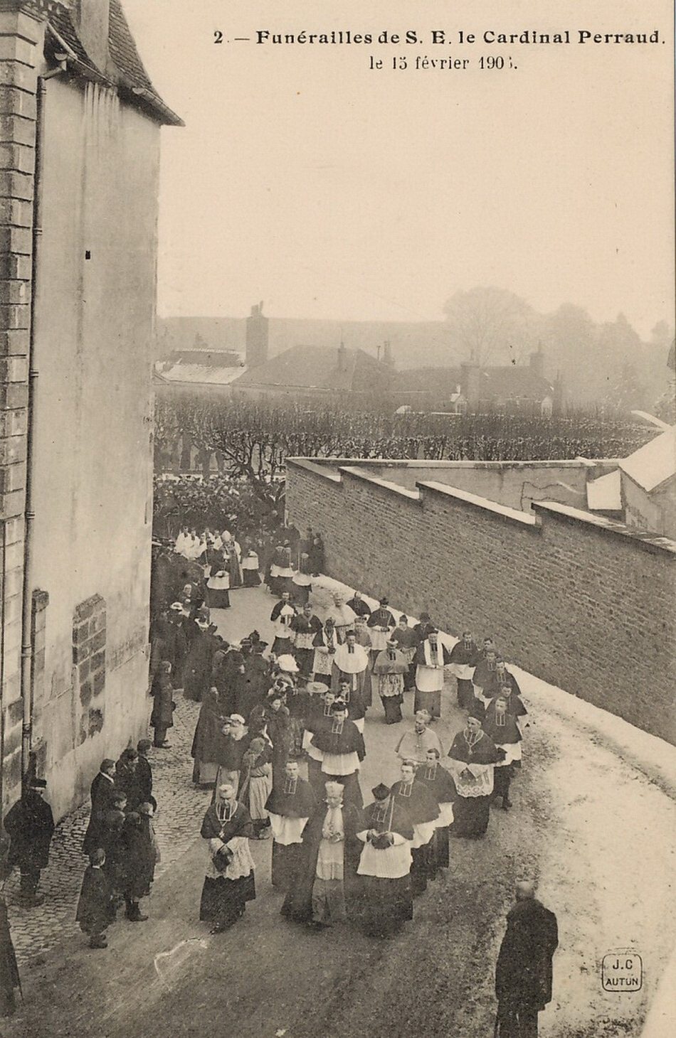 Funérailles de S.E. le cardinal Perraud le 15 février 1906.