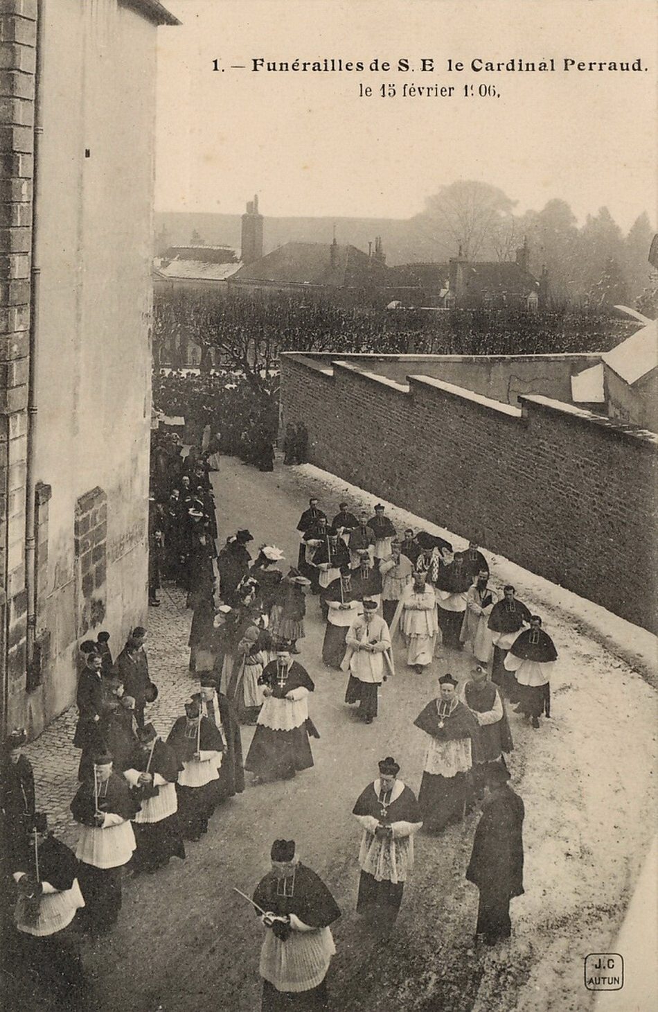 Funérailles de S.E. le cardinal Perraud le 15 février 1906.