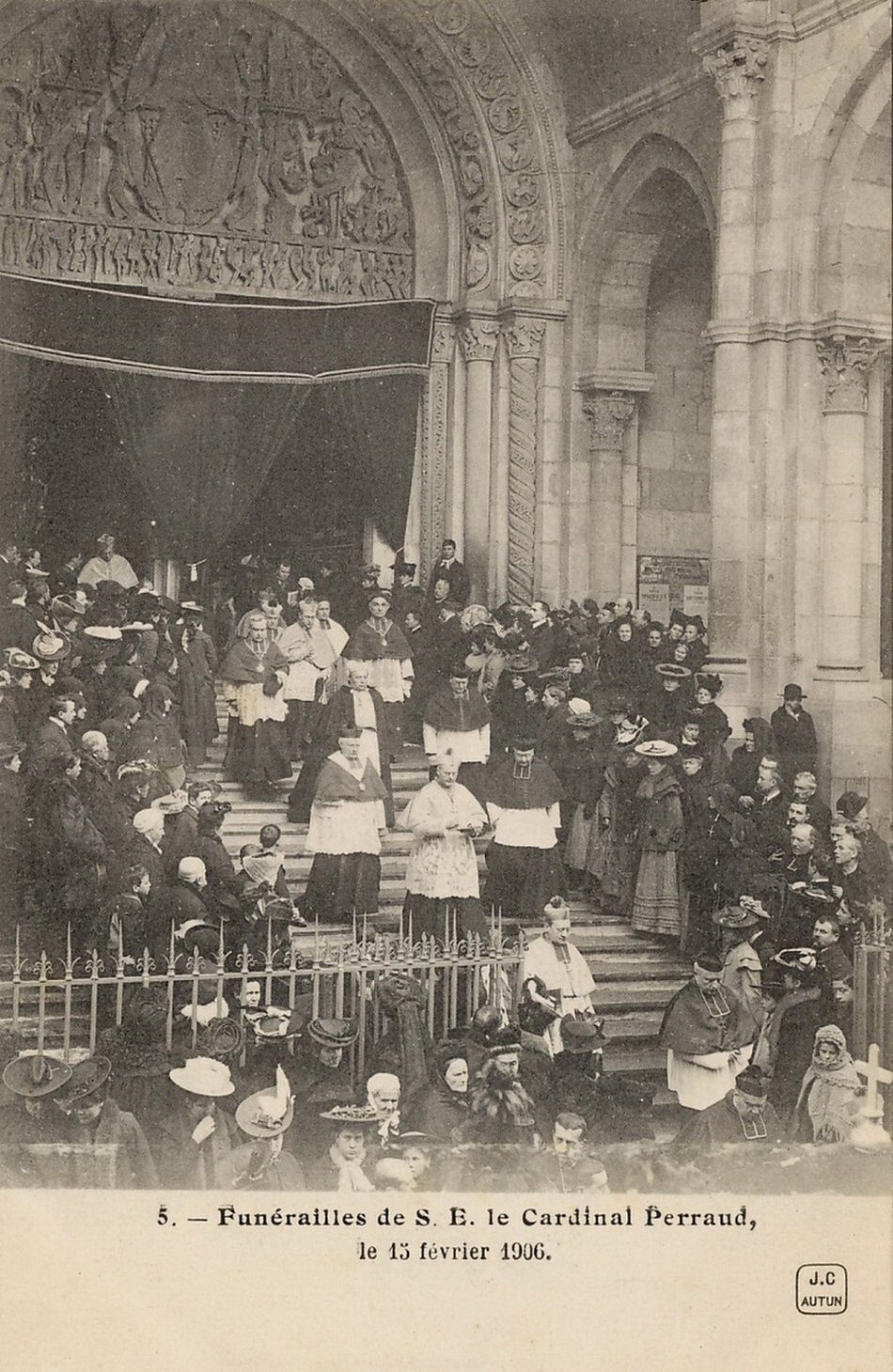Funérailles de S.E. le cardinal Perraud le 15 février 1906.