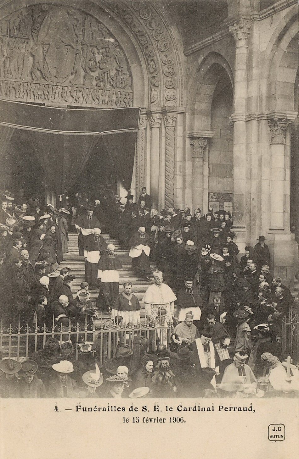 Funérailles de S.E. le cardinal Perraud le 15 février 1906.