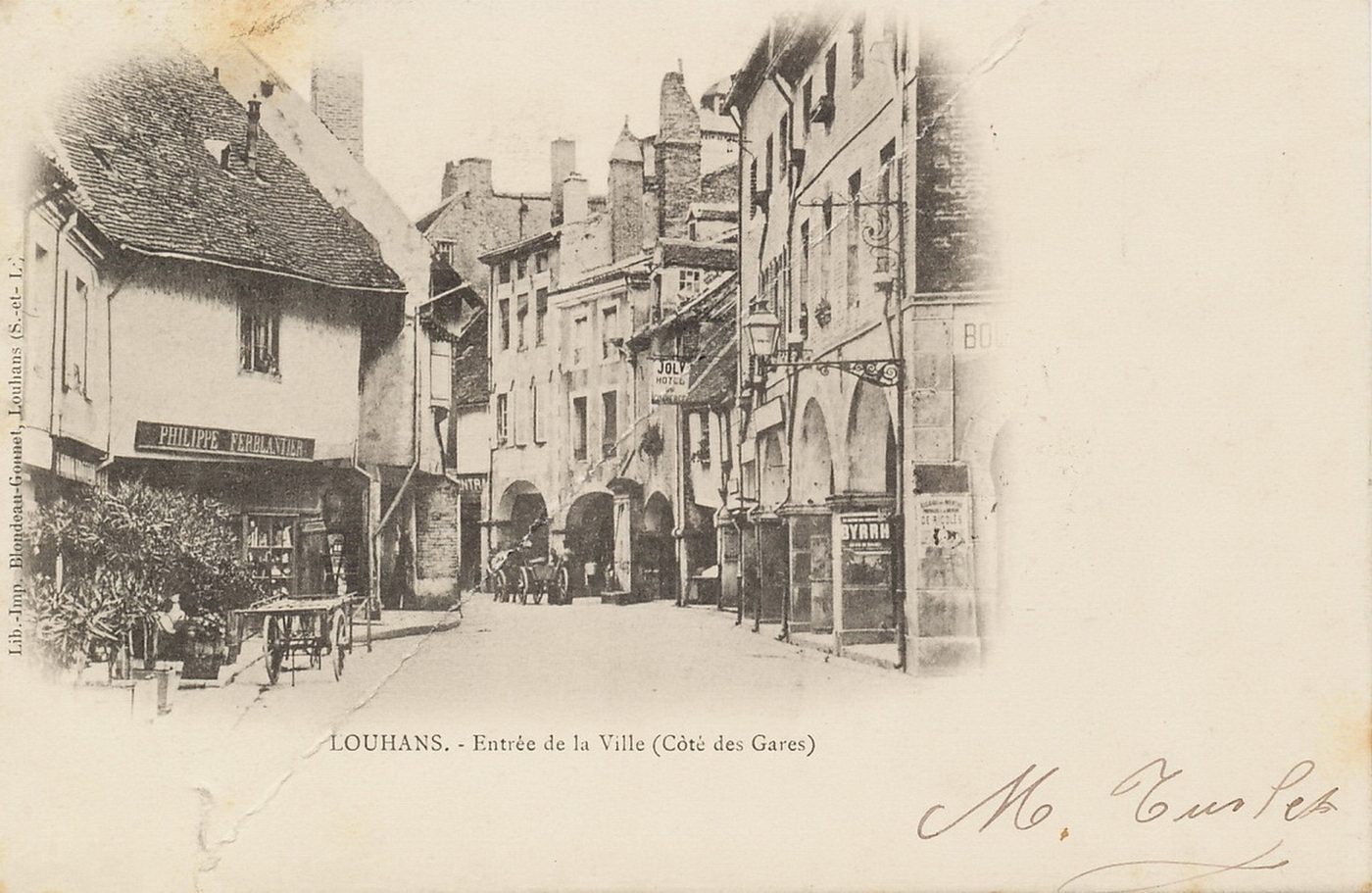 Louhans. Entrée de la ville (côté des gares).
