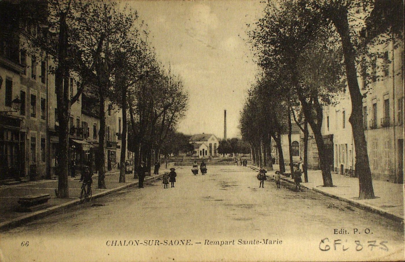 Chalon-sur-Saône. Rempart Sainte-Marie.