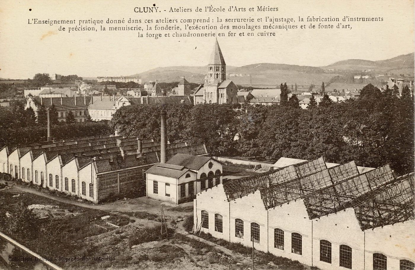 Cluny. Ateliers de l'école d'arts et métiers.