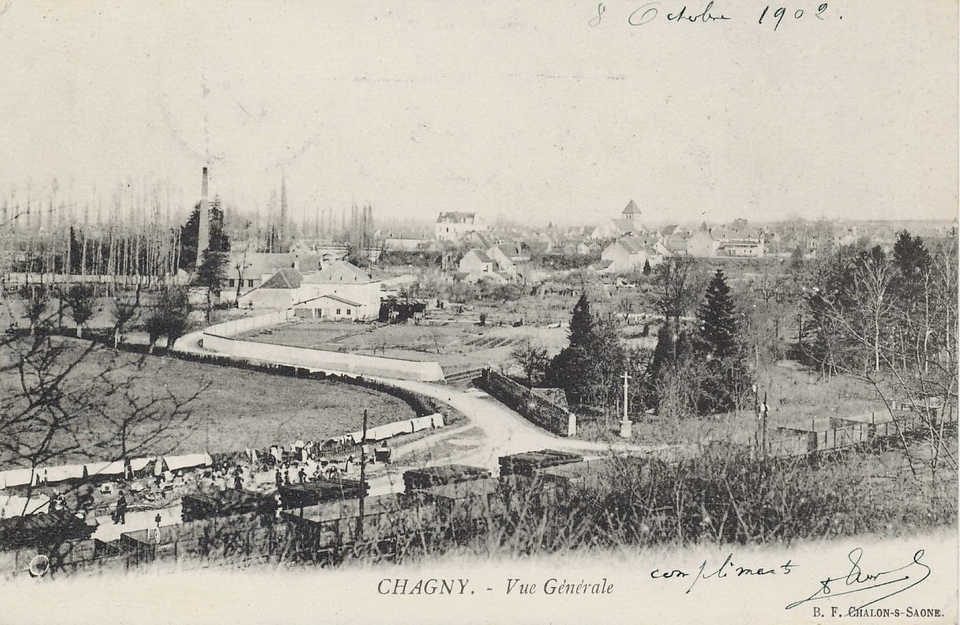 Chagny. Vue générale.
