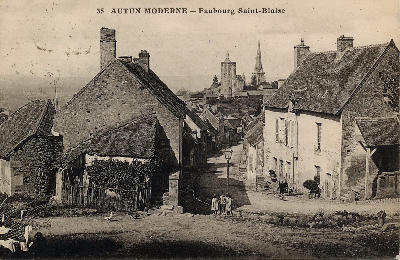 Autun moderne. Faubourg Saint-Blaise.