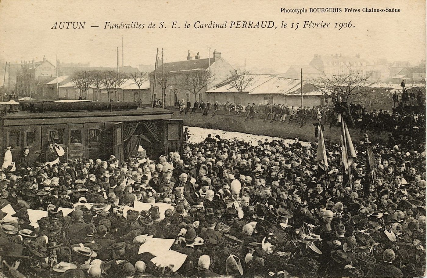 Autun.- Funérailles de S.E. le cardinal Perraud le 15 février 1906.