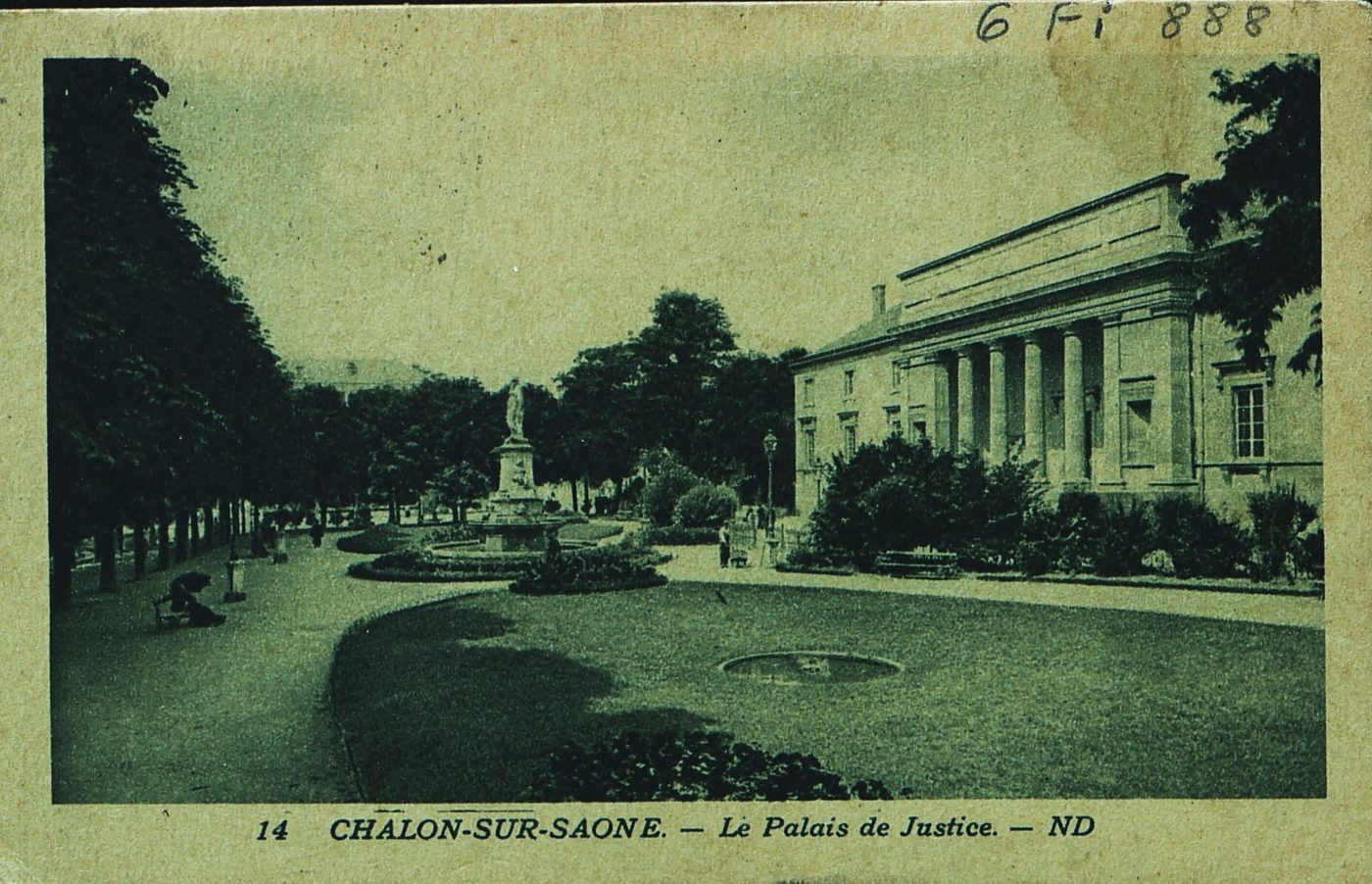 Chalon-sur-Saône. Le palais de justice.