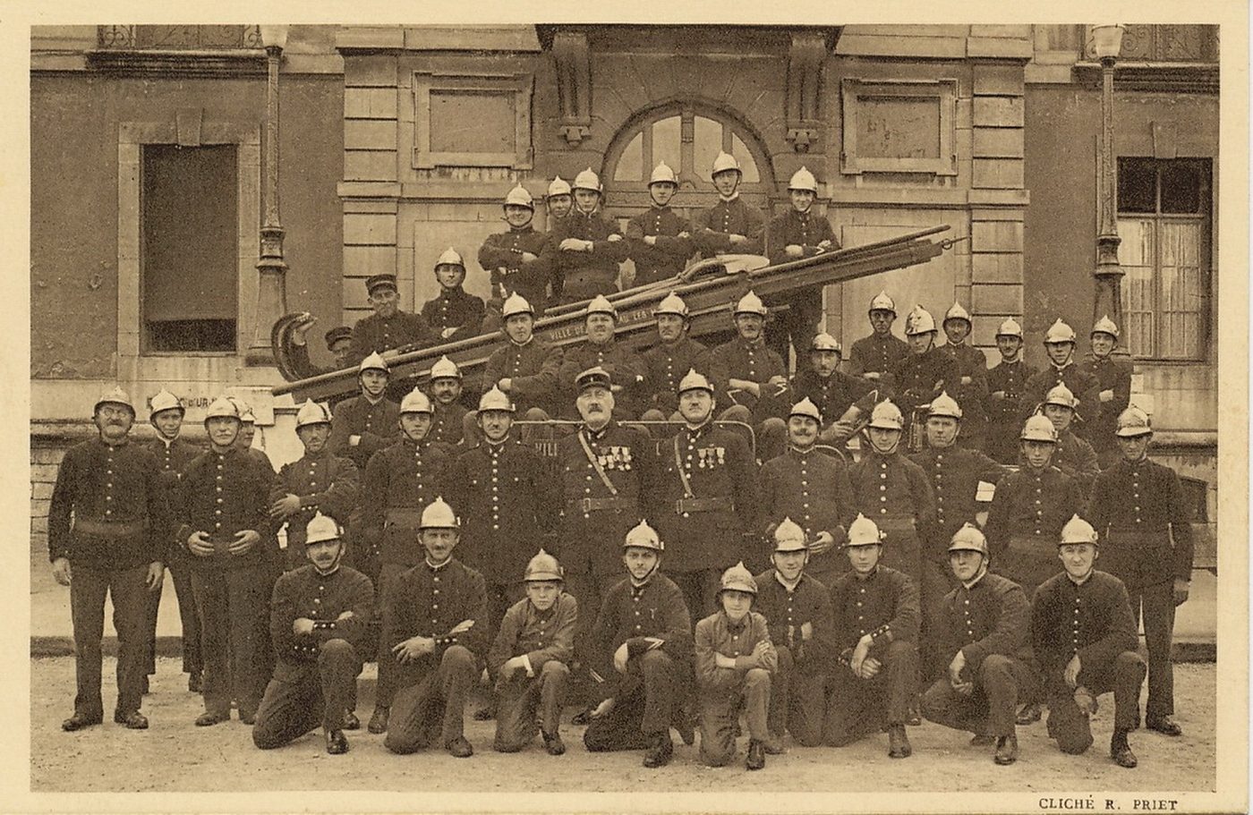 Sapeurs pompiers de Montceau-les-Mines, 14 août 1932.