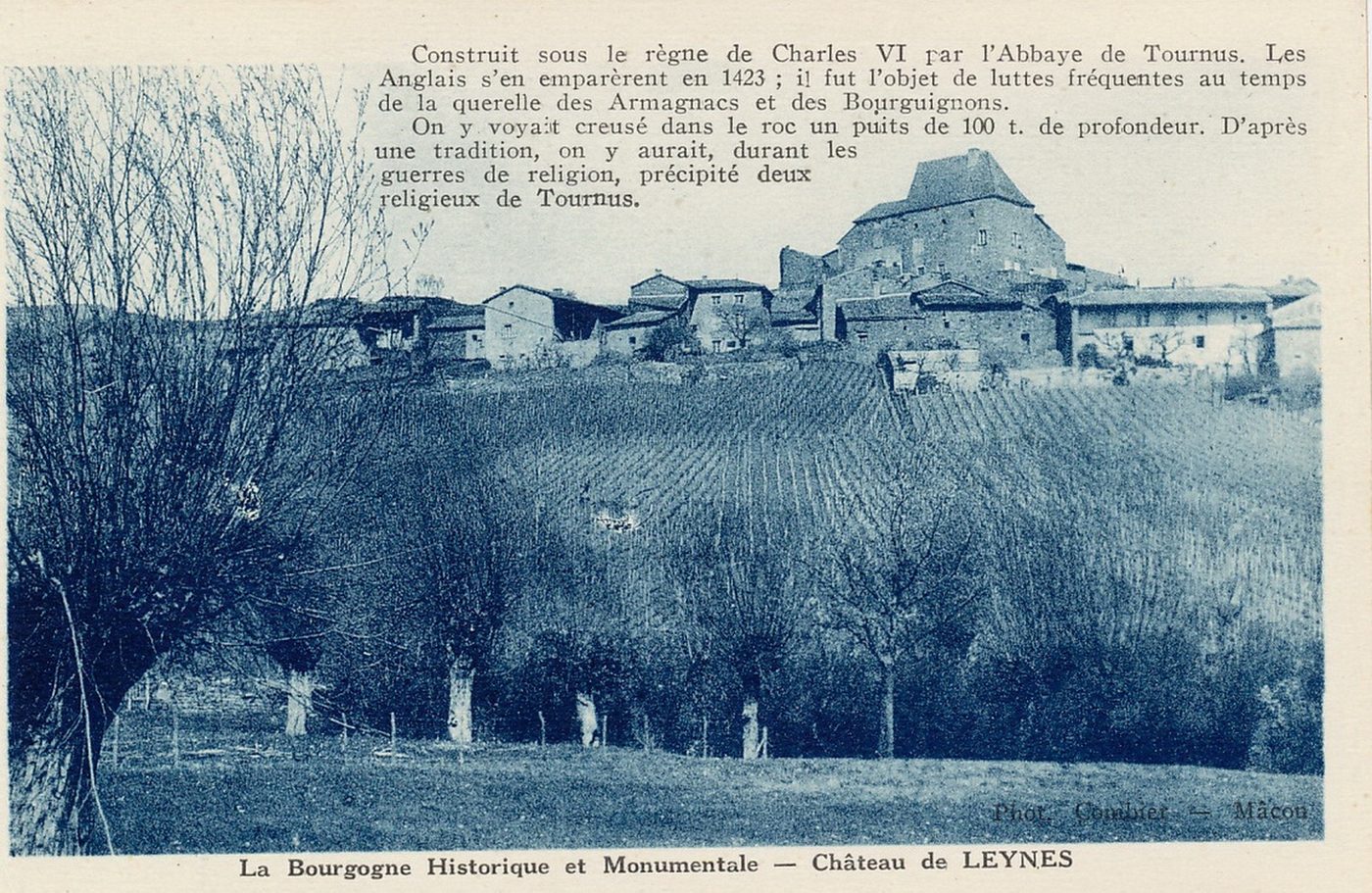 La Bourgogne historique et monumentale.- Château de Leynes.
