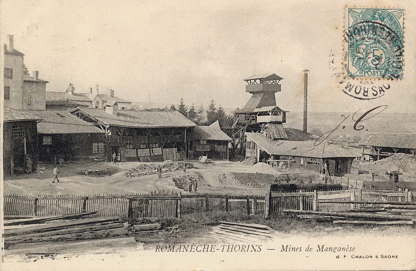 Romanèche-Thorins. Mine de manganèse.