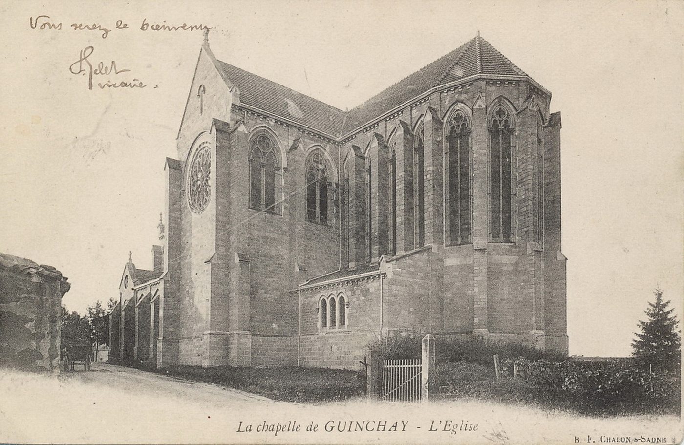 La Chapelle-de-Guinchay. L'église.