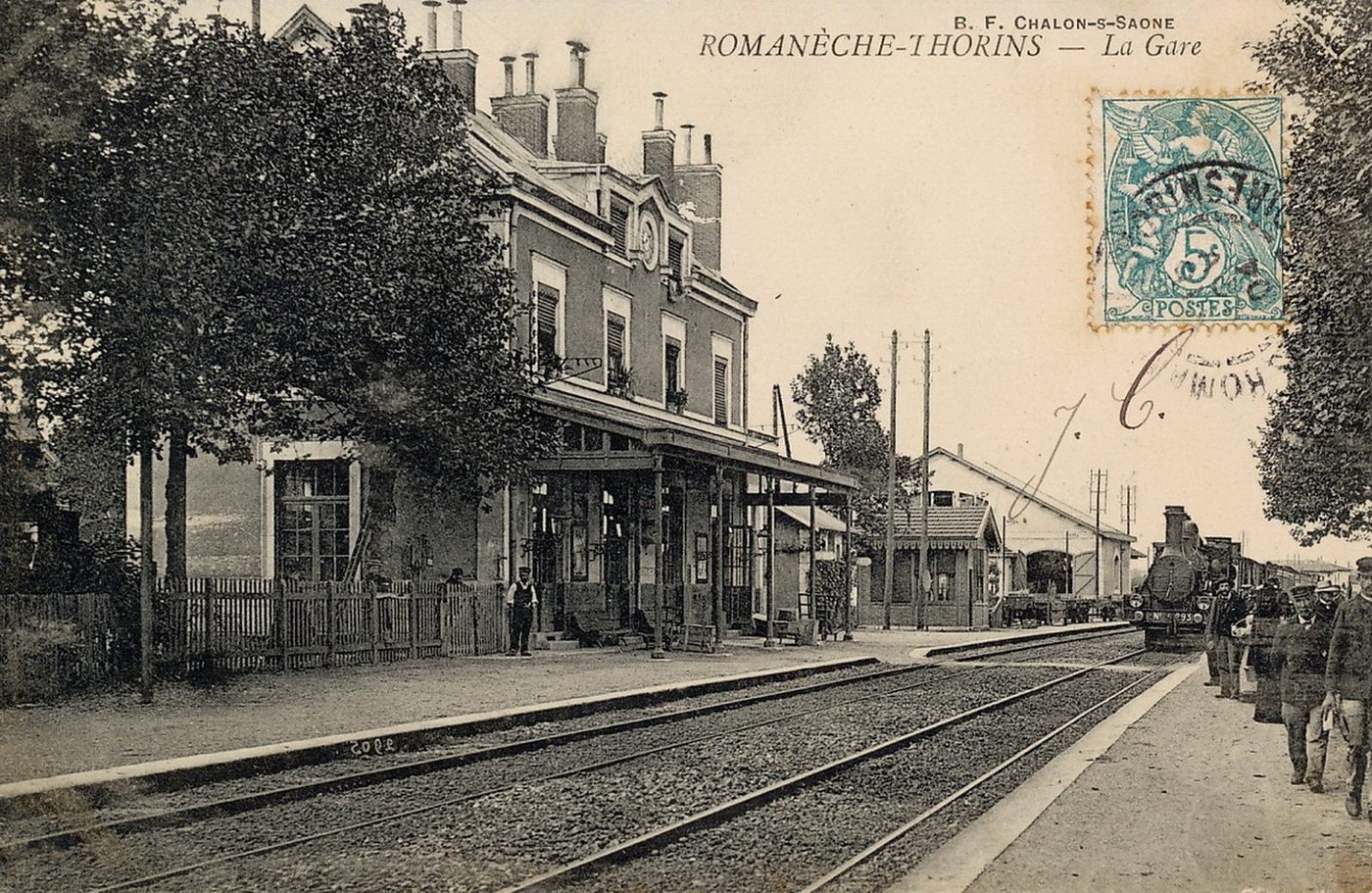 Romanèche-Thorins. La gare.