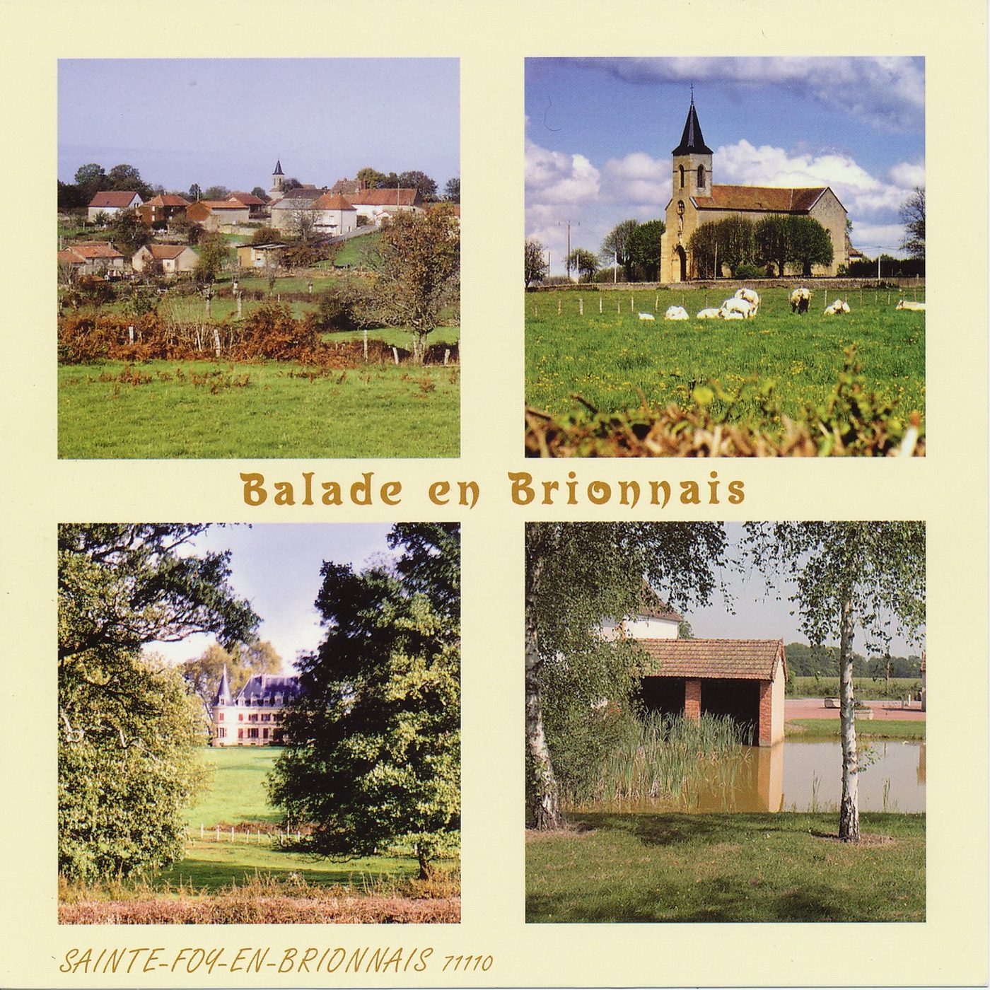 Sainte-Foy-en-Brionnais. Balade en Brionnais.