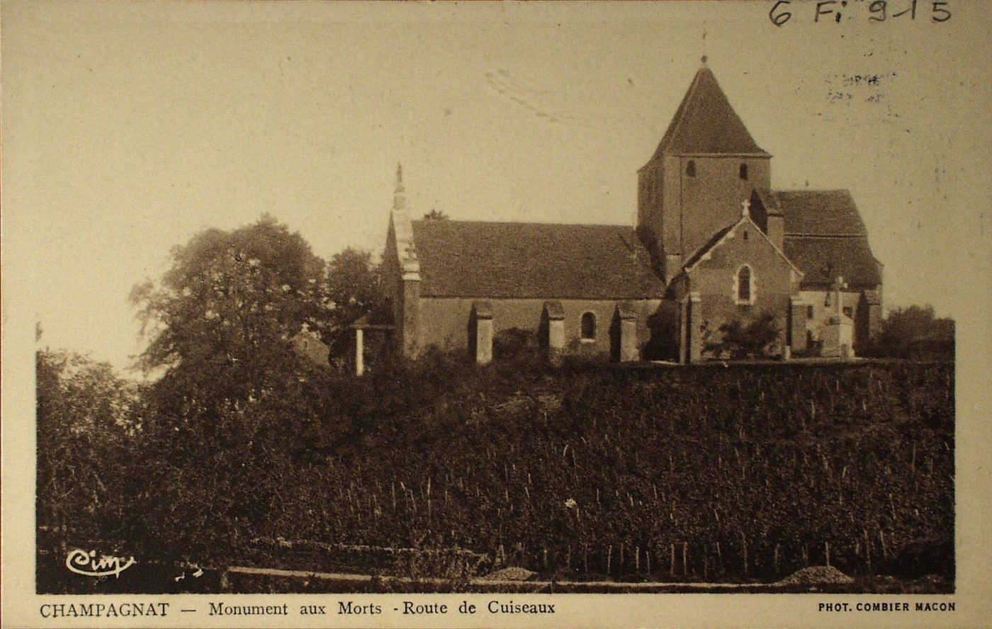 Champagnat. Monument aux morts. Route de Cuiseaux.