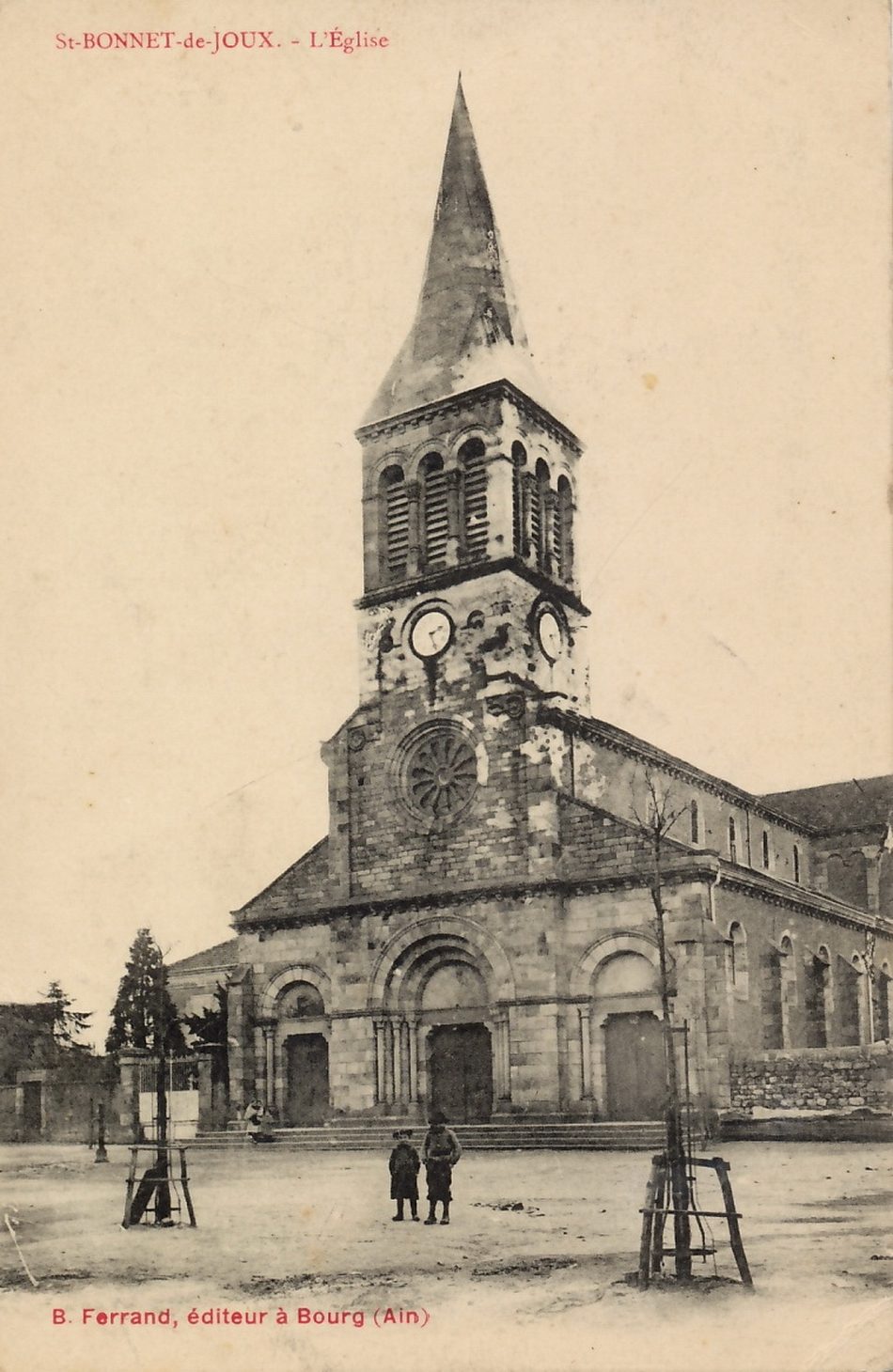Saint-Bonnet-de-Joux.- L'église.