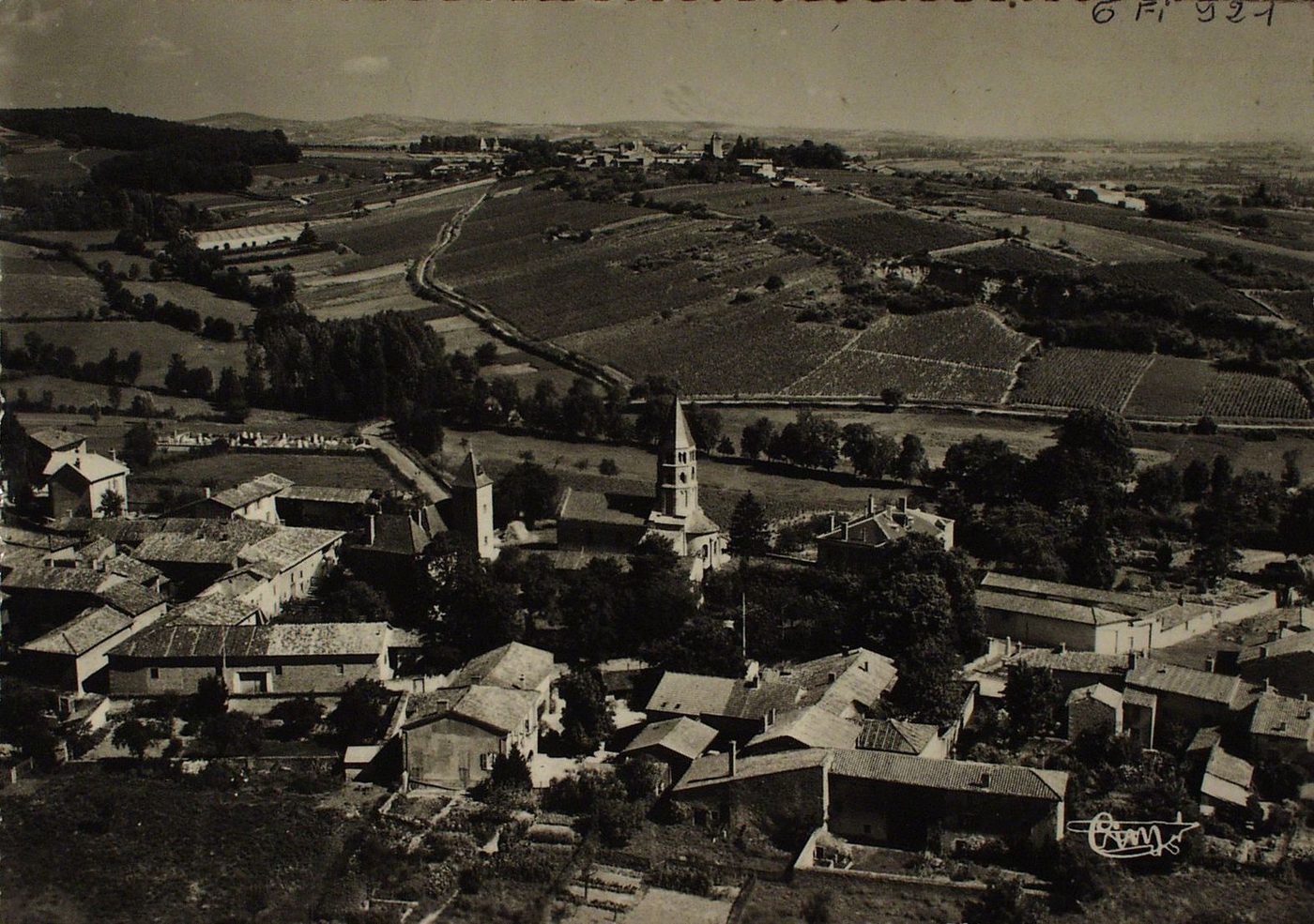Chânes. Vue aérienne.