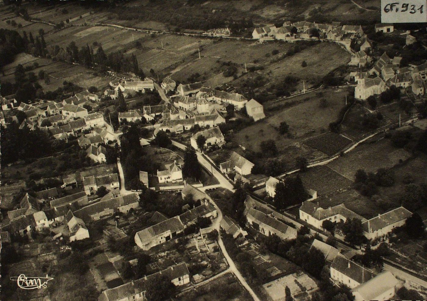 Change. Vue générale aérienne.