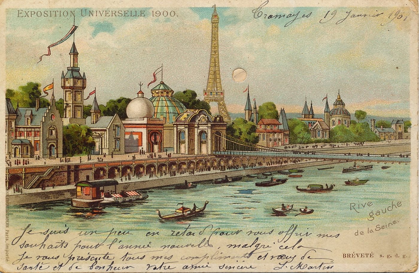 Exposition universelle 1900. Rive gauche de la Seine.
