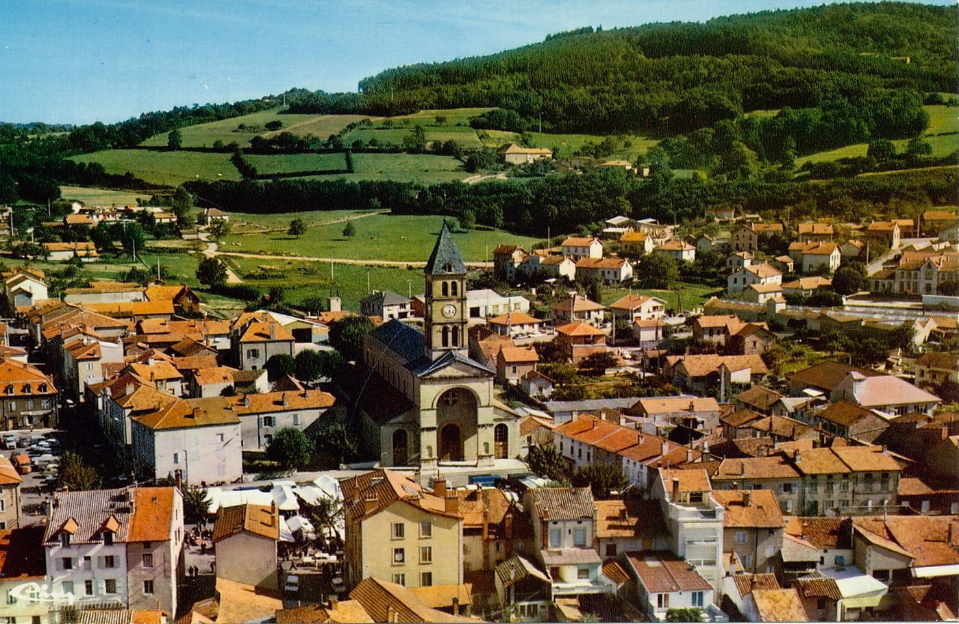 Chauffailles. Vue générale aérienne.