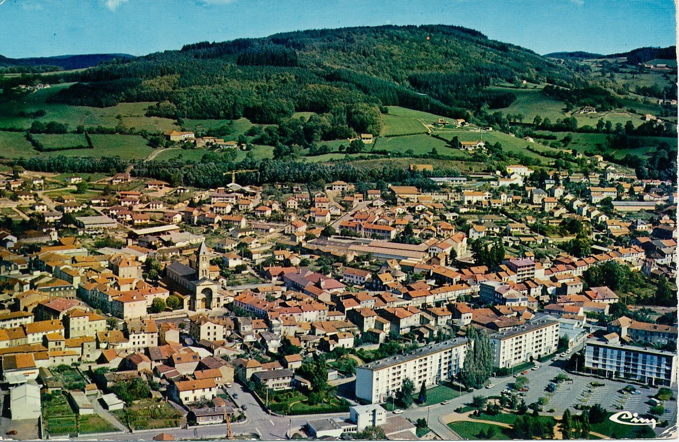 Chauffailles. Vue générale aérienne.