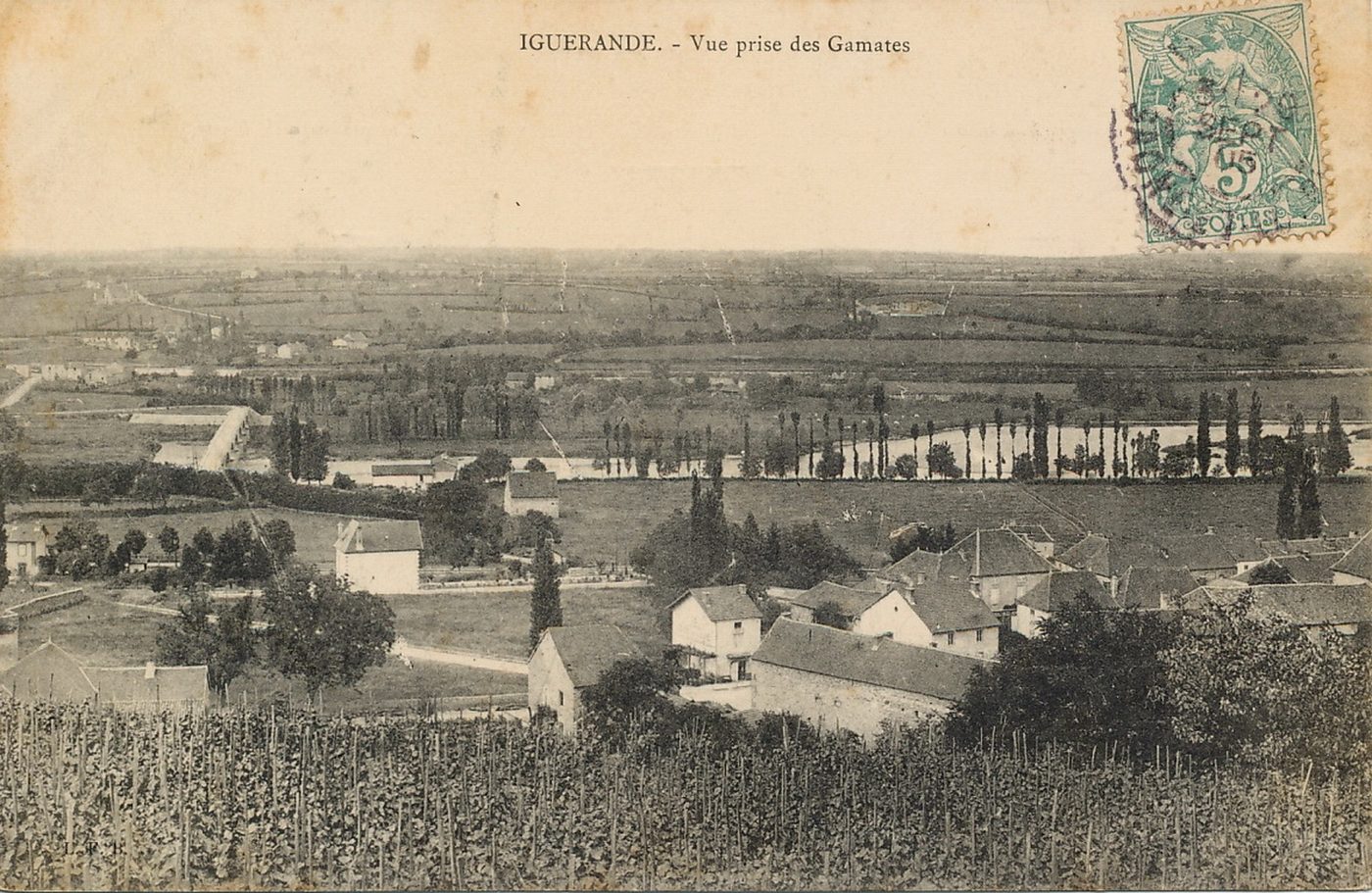 Iguerande. Vue prise des Gamates.