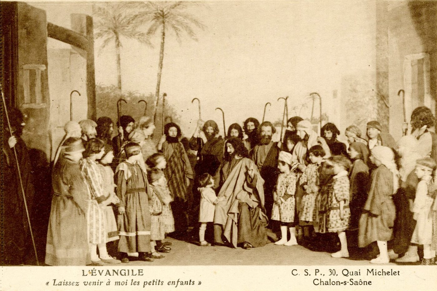 CSP, 30 quai Michelet, Chalon-sur-Saône. L'Evangile, Laissez venir à moi les petits enfants.