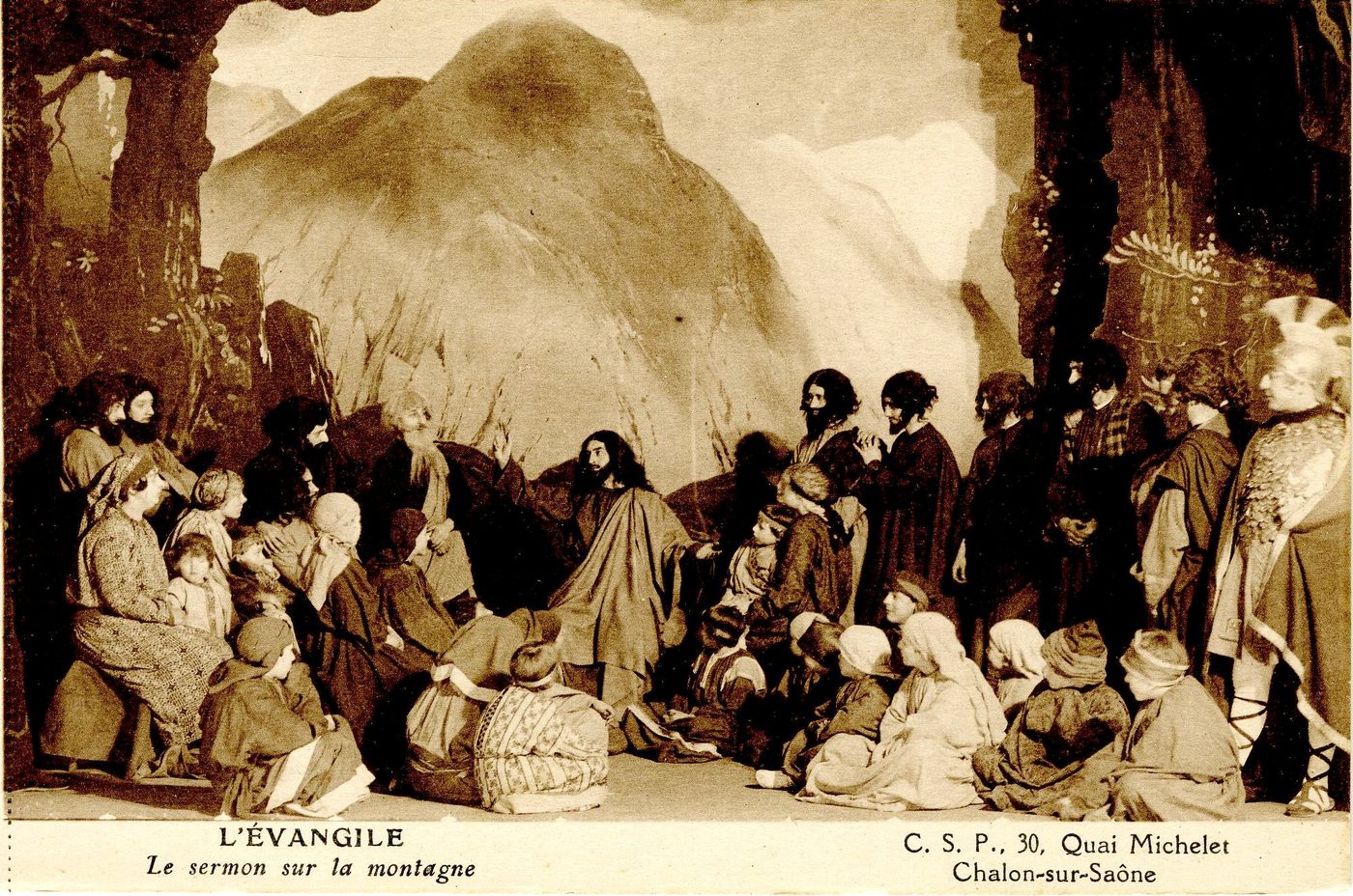 CSP, 30 quai Michelet, Chalon-sur-Saône. L'Evangile, Le sermon sur la montagne.