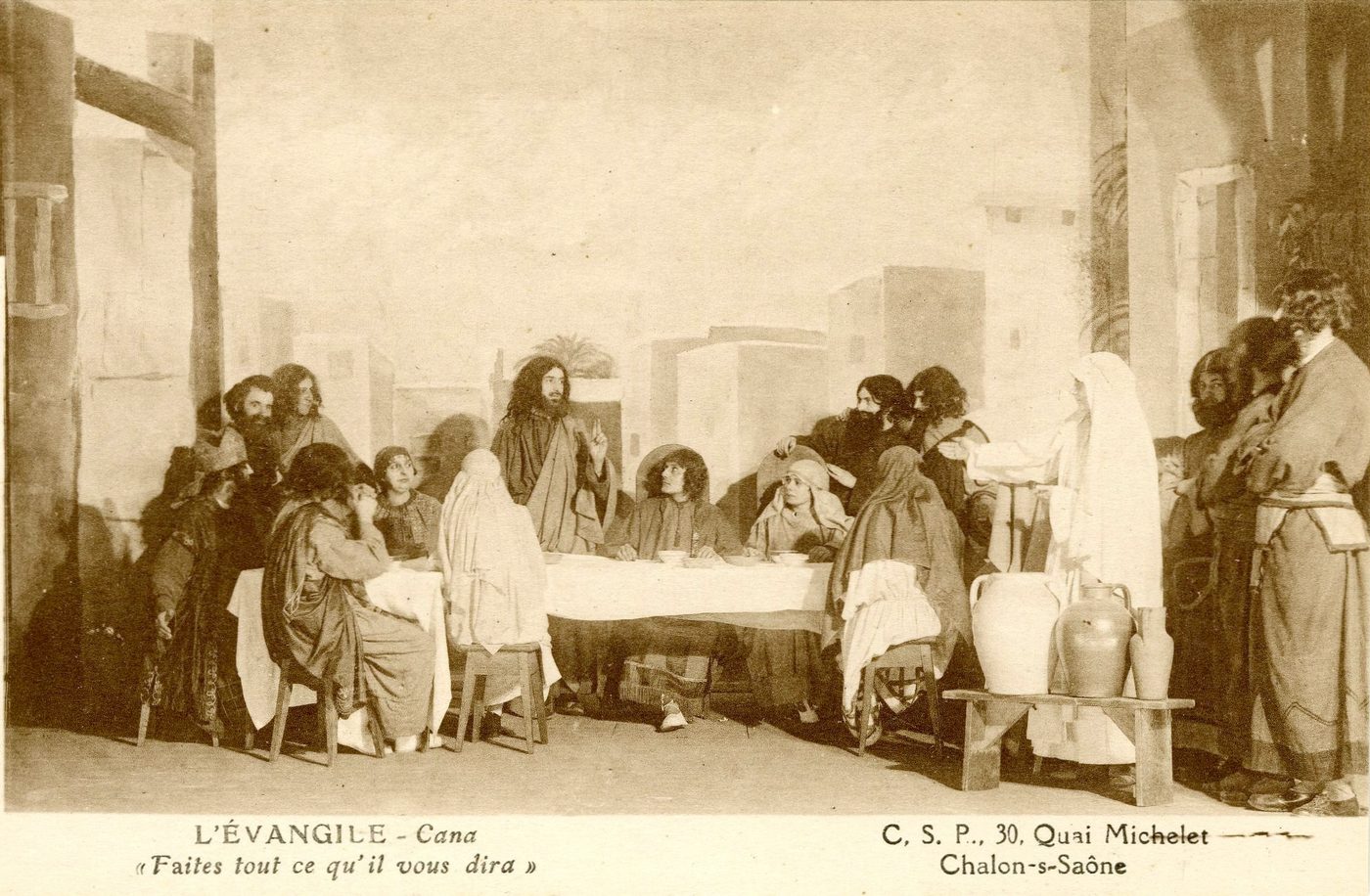 CSP, 30 quai Michelet, Chalon-sur-Saône. L'Evangile, Cana : Faites tout ce qu'il vous dira.