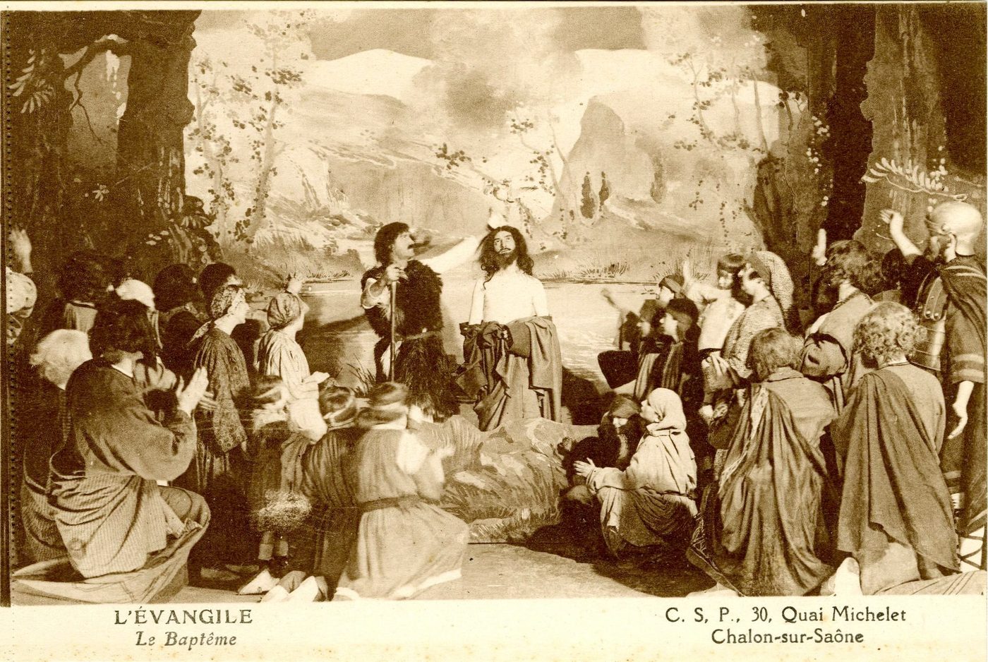 CSP, 30 quai Michelet, Chalon-sur-Saône. L'Evangile, Le baptême.