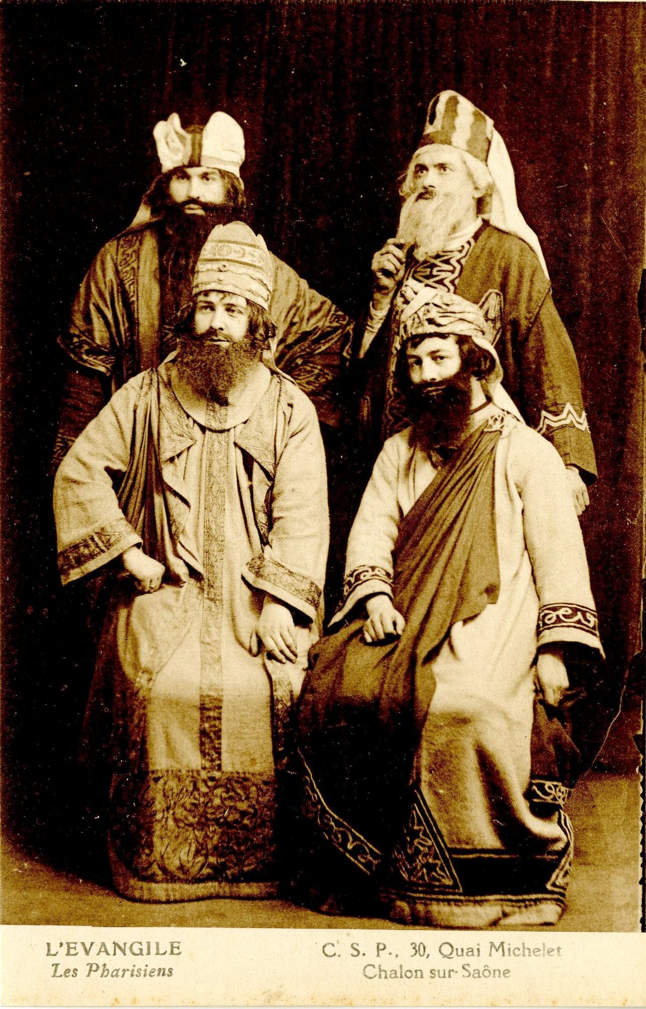 CSP, 30 quai Michelet, Chalon-sur-Saône. L'Evangile, Les pharisiens.