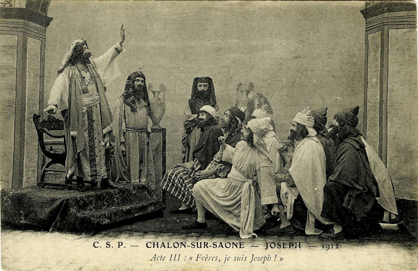 Chalon-sur-Saône, 1912. Joseph, acte III, Frères, je suis Joseph !