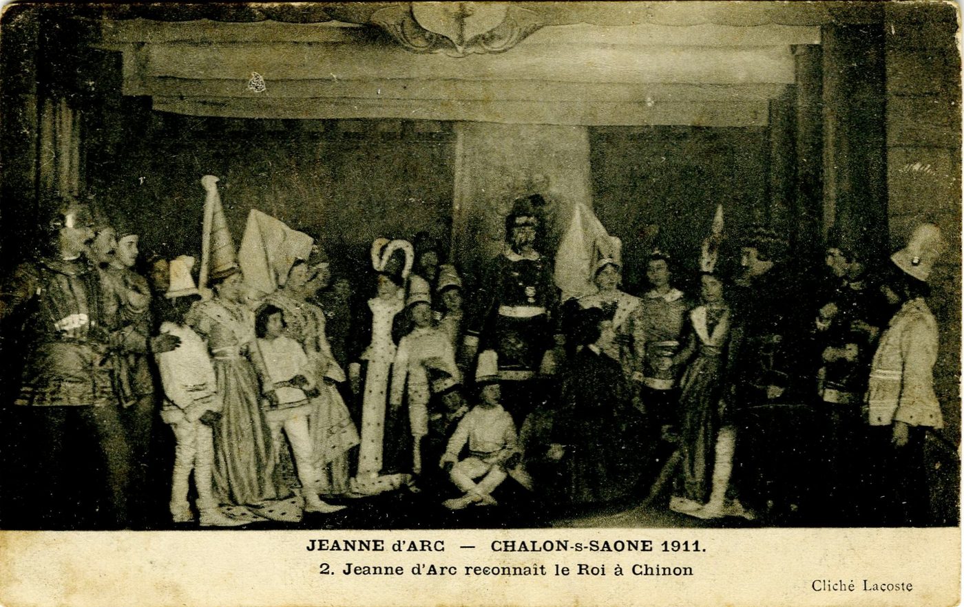 Chalon-sur-Saône, 1911. Jeanne d'Arc. 2. Jeanne d'Arc reconnait le roi à Chinon.