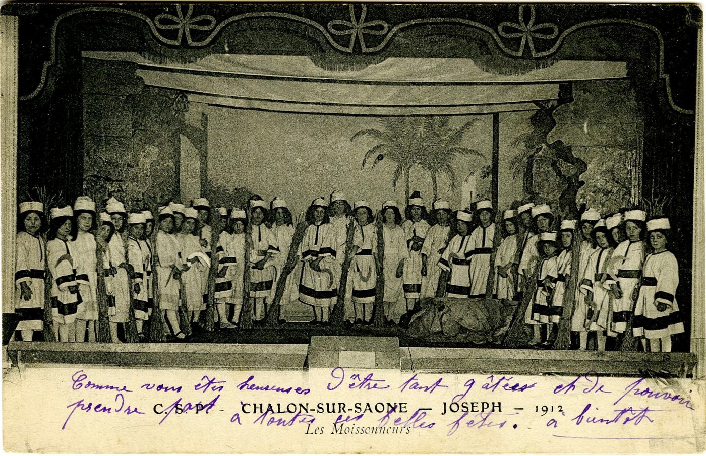 Chalon-sur-Saône, 1912. Joseph, les moissonneurs.
