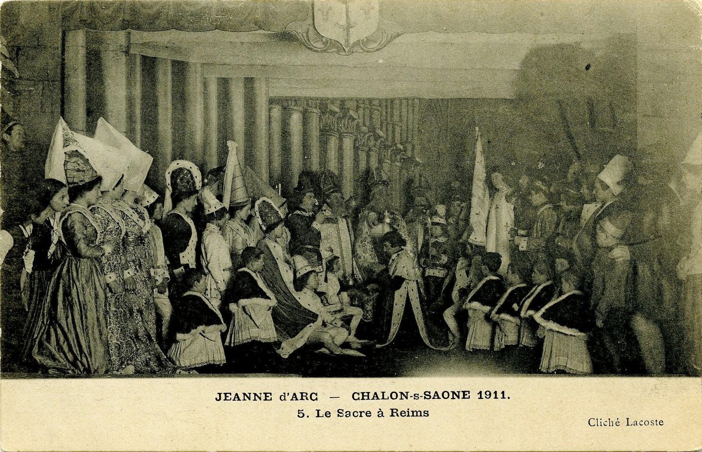 Chalon-sur-Saône 1911. Jeanne d'Arc, 5. Le sacre à Reims.