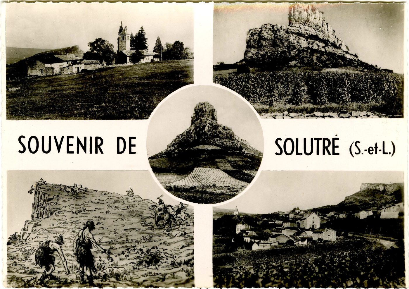 Souvenir de Solutré (Saône-et-Loire).