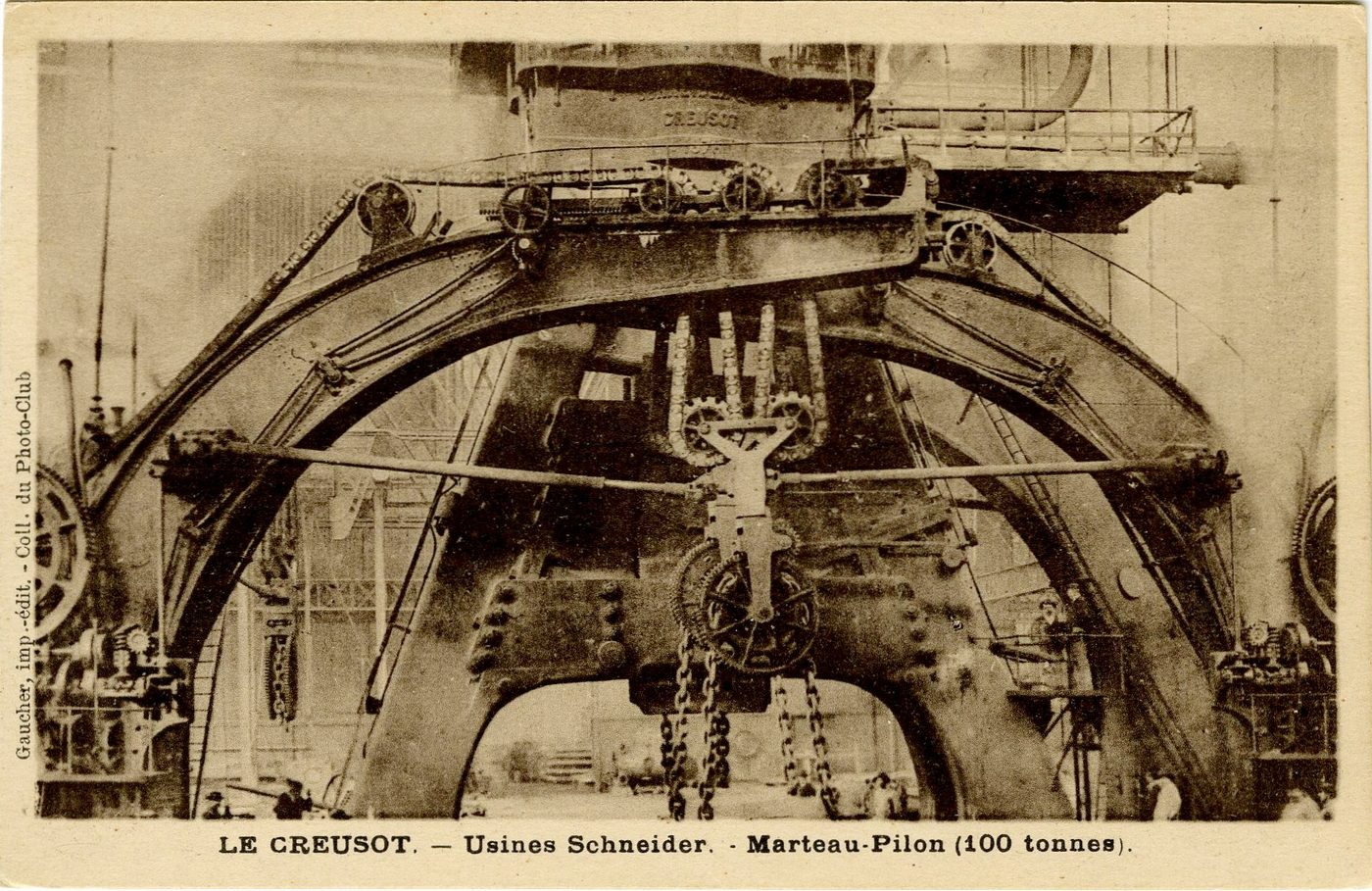 Le Creusot.- Usines Schneider, marteau-pilon (100 tonnes).