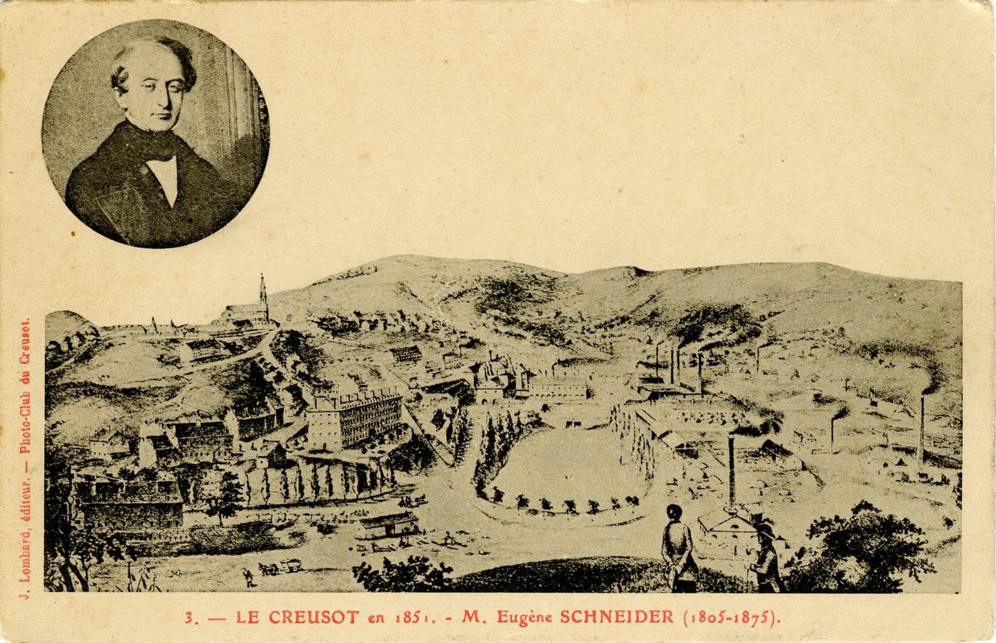 Le Creusot en 1851. M. Eugène Schneider (1805-1875).